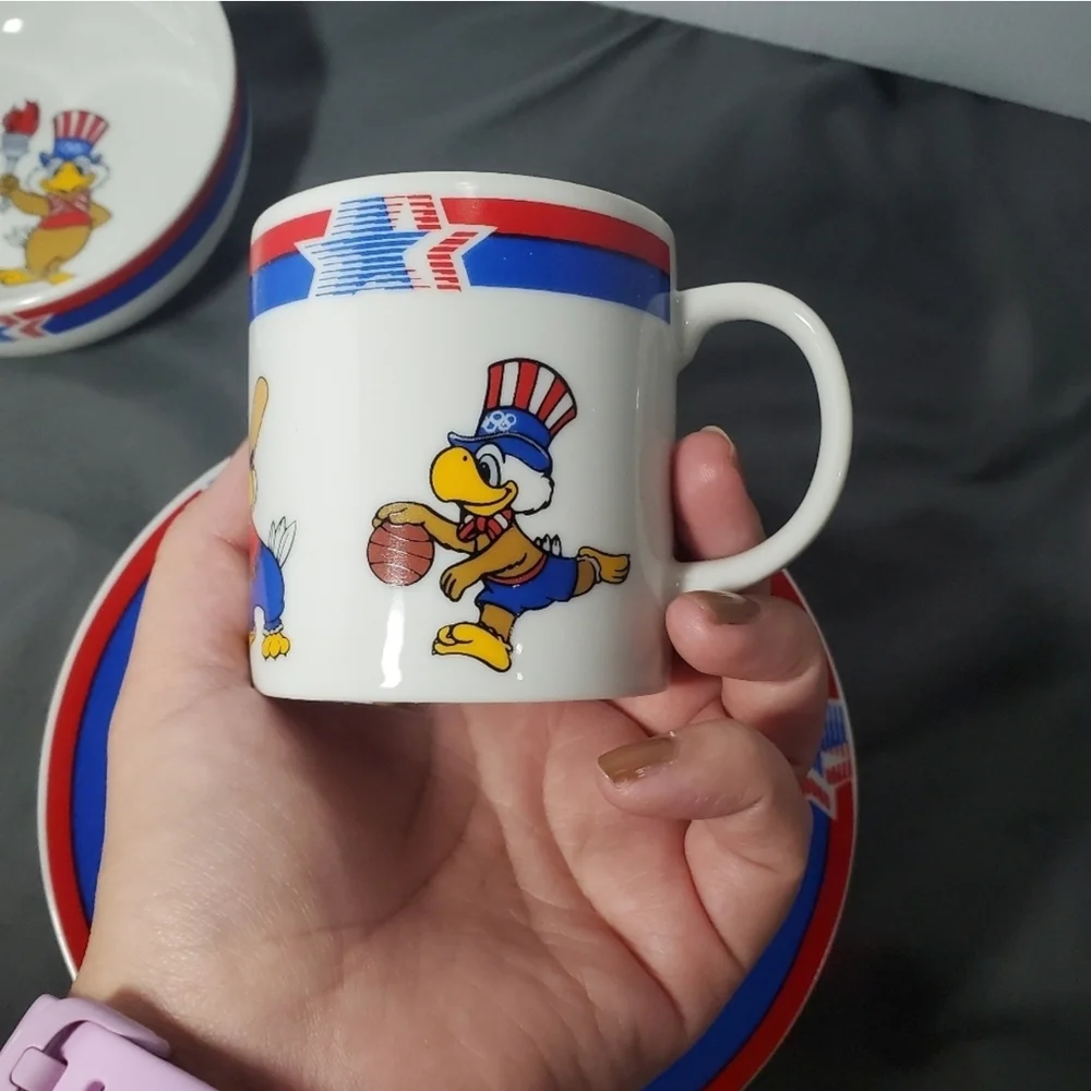 1984 Los Angeles Olympics Children's Set by Pfaltzgraff - Multicolor